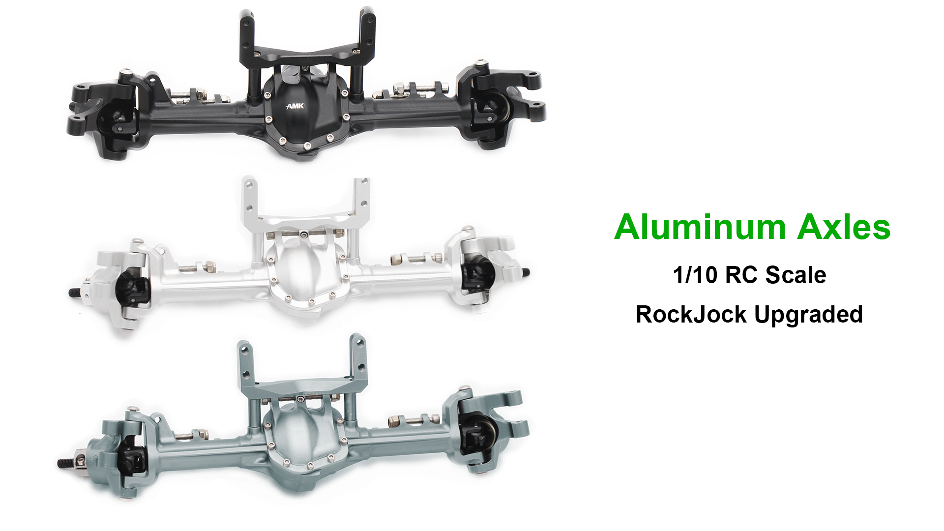 Amazon.com: Aluminum Front & Rear Axles CNC Complete Axle Set for